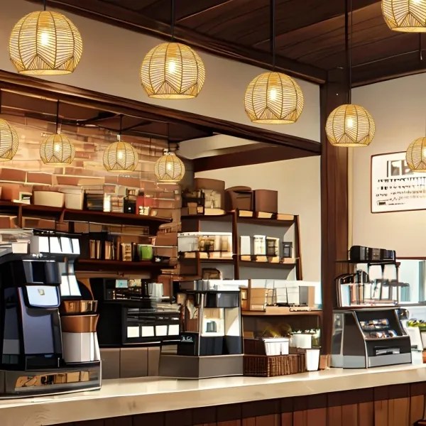 Immax 08258L - Lampadario a sospensione con filo PELO 1xE27/40W/230V diametro 30 cm rattan