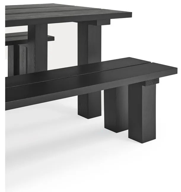 Tavolo da pranzo con piano in legno di pino 100x260 cm Banda - Teulat