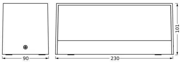 Ledvance -Applique a LED da esterno ENDURA STYLE IDRI 2xLED/6,25W/230V IP65
