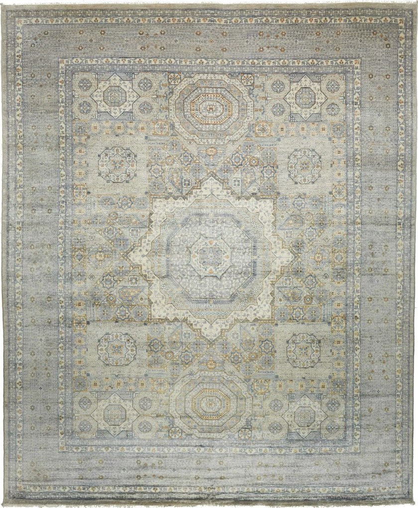 Mamluk Tappeto 300x250 Grigio (Pakistan) Annodato A Mano