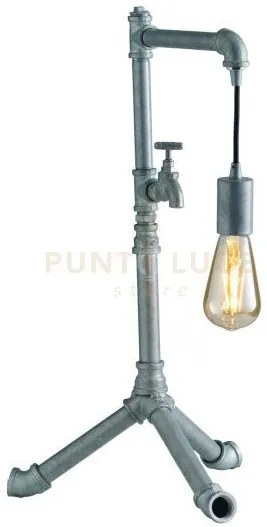 Lume amarcord zincato 1 luce attacco e27 41x30x61cm