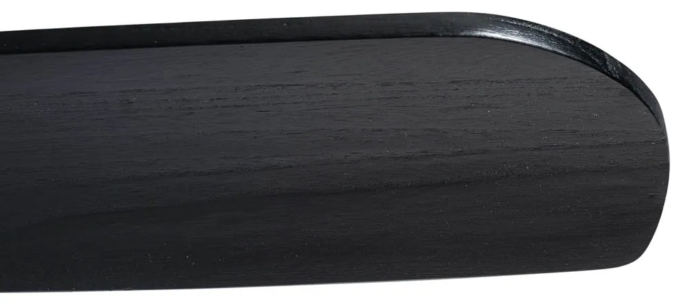 Ventilatore da soffitto intelligente nero con LED e telecomando - Sofia