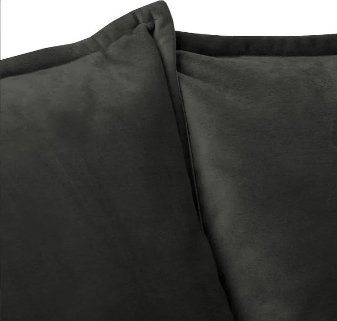 Divano grigio scuro con rivestimento in velluto 138 cm Juli – Ropez