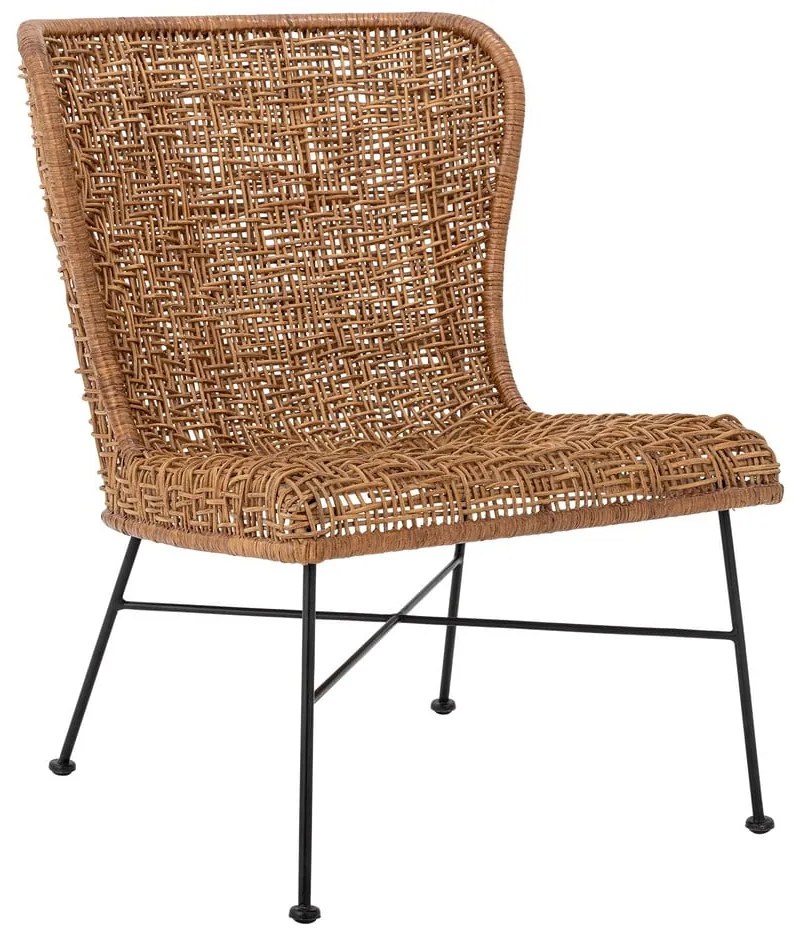 Poltrona con intreccio in colore naturale Somme - Bloomingville