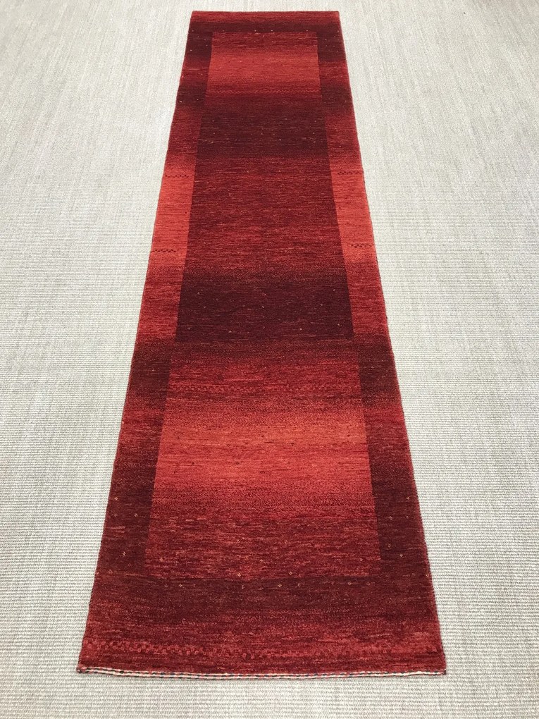 Loribaft Tappeto persiano 80 x 300 Rosso (Iran) Annodato A Mano