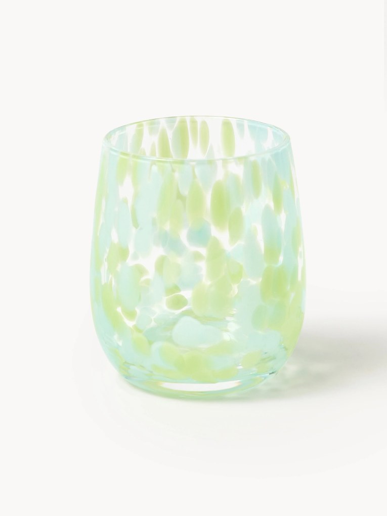 Set di 4 bicchieri acqua fatti a mano Yava