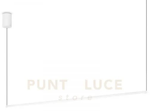 Essence sospensione round led 3000k 19w 2250lm bianca 115cm