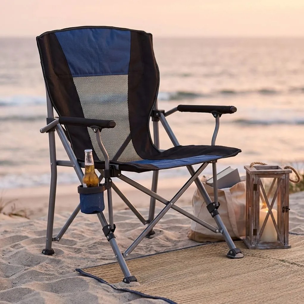 poltrona da spiaggia e campeggio pieghevole