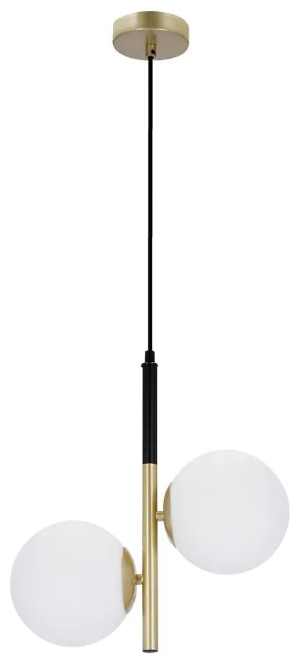 Lampadario a sospensione con filo DUO 2xE14/40W/230V oro/nero