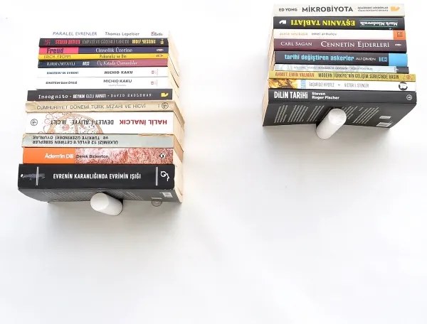 SET 2x Mensola da parete 15x21 cm nero/bianco