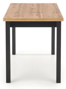 Tavolo da pranzo KINDOR rovere Wotan/nero