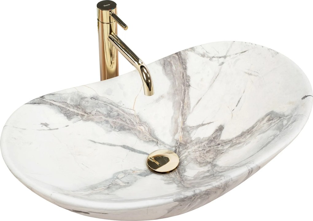 Lavabo da appoggio Rea Royal Sand