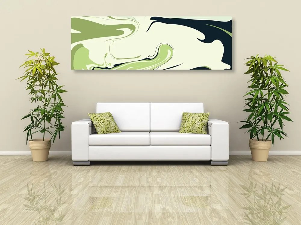 Quadro su tela – Astratto moderno verde