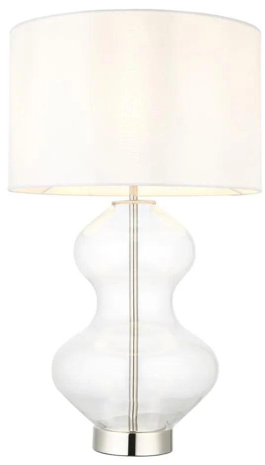 Endon 102676 - Lampada da tavolo dimmerabile KELDA 1xE27/10W/230V bianco/cromo opaco