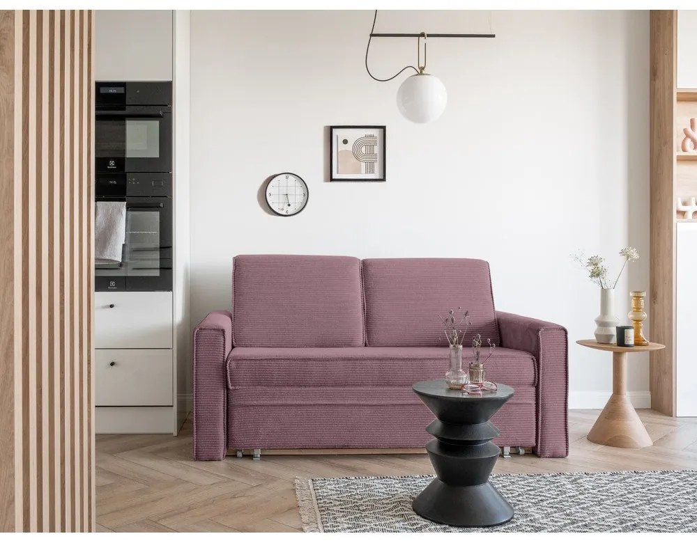 Divano letto rosa 168 cm Lucky Lucy - Miuform