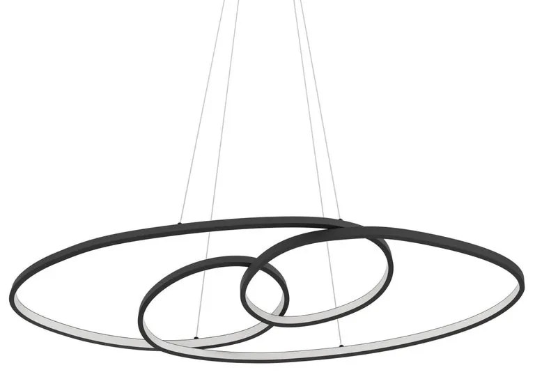 Lampadario LED design Gianella nero Ø100cm 4400 lumen, EGLO