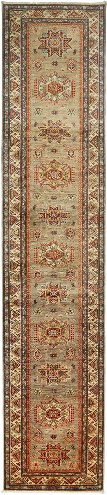 Kazak Tappeto orientale 410 x 90 (Pakistan) Annodato A Mano