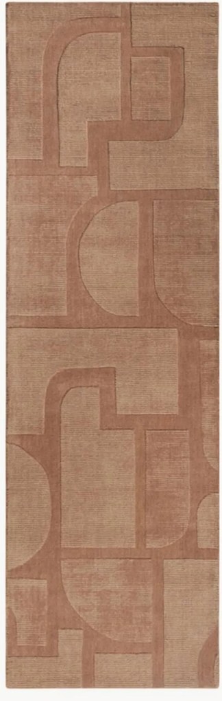 Passatoia in lana con motivo in rilievo Alexis