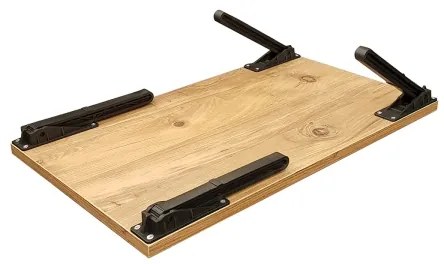 Tavolo per letto GUSTO 24,5x60 cm beige/nero