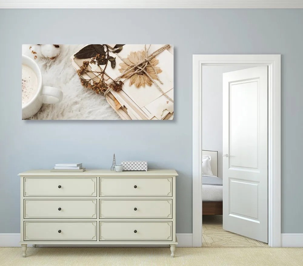 Quadro su tela – Collezione di foglie antiche