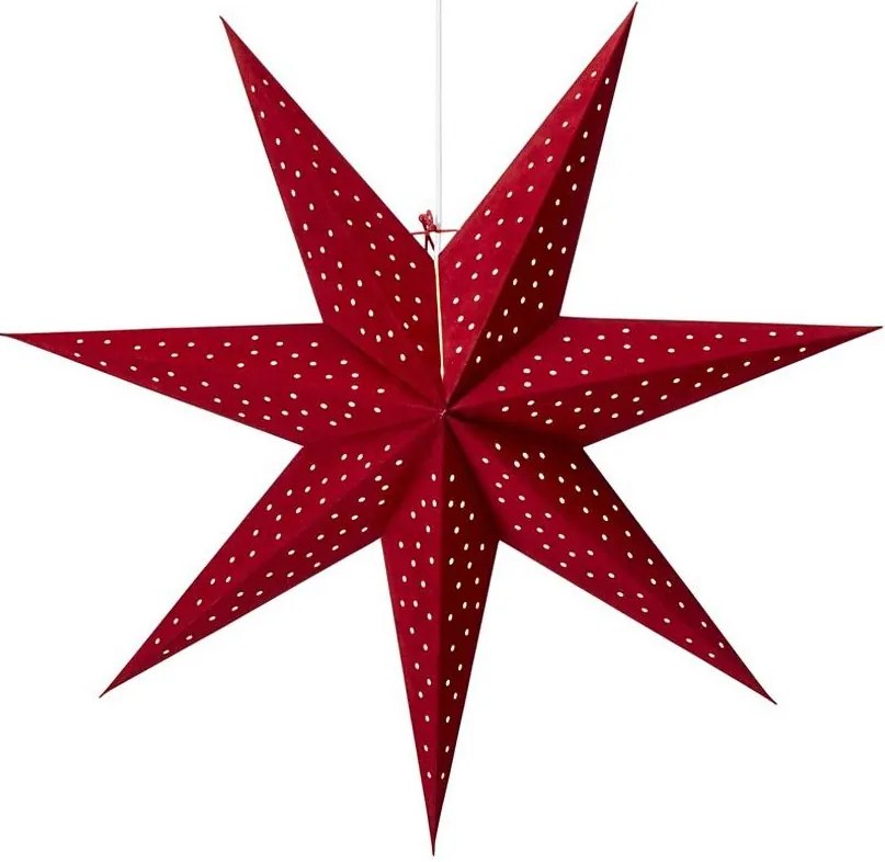 Markslöjd 704902 - Decorazione di Natale CLARA 1xE14/6W/230V 75 cm rosso