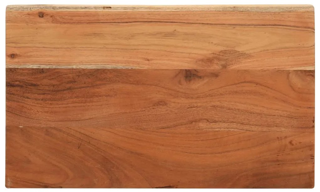 Piano per tavolo 50x30x2,5cm rettangolare legno massello acacia