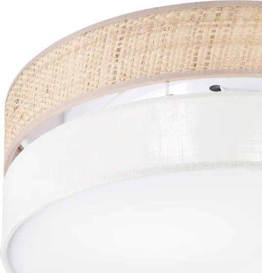 Plafoniera SIRJA BOHO 2xE27/15W/230V Ø 45 cm beige/crema