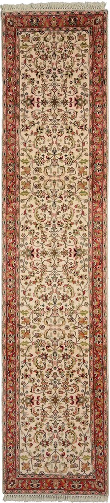 Bidjar Tappeto orientale 80x350 Beige (Indian) Annodato A Mano