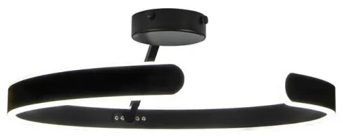 Lampadario a plafone LED dimmerabile LED/72W/230V 3000-6500K nero + telecomando