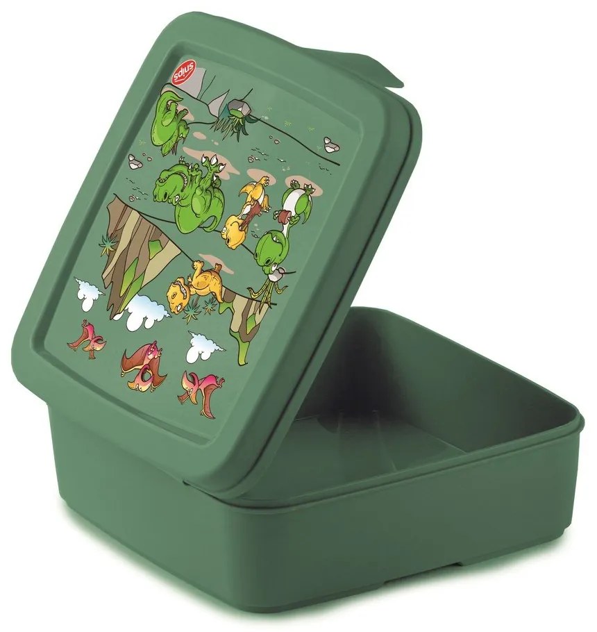 Portapranzo per bambini verde Dinosaur – Snips