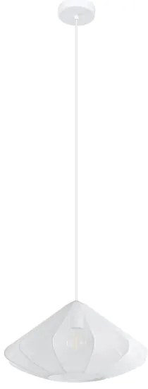Eglo 43997 - Lampadario a sospensione con filo DOLWEN 1xE27/40W/230V diametro 42,5 cm bianco