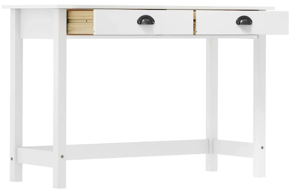 Consolle hill con 2 cassetti 110x45x74 cm in massello di pino