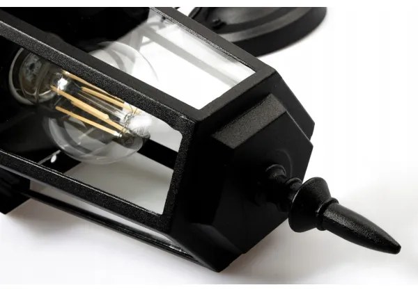 Lampadario da esterno 1xE27/20W/230V IP43 nero