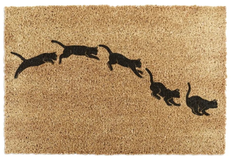 Zerbino in fibre di cocco 40x60 cm Jumping Cats – Artsy Doormats