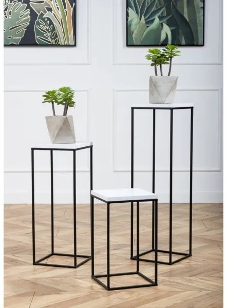 Portafiori BASICLOFT 60x24 nero/bianco