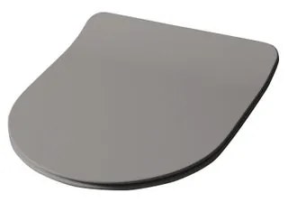 Copriwater a d dedicato per serie sanitari Flo sedile slim s/c poliestere grigio matt