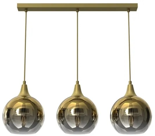 Vetro di ricambio per lampadario MONTE E27 diametro 20 cm oro/fumé