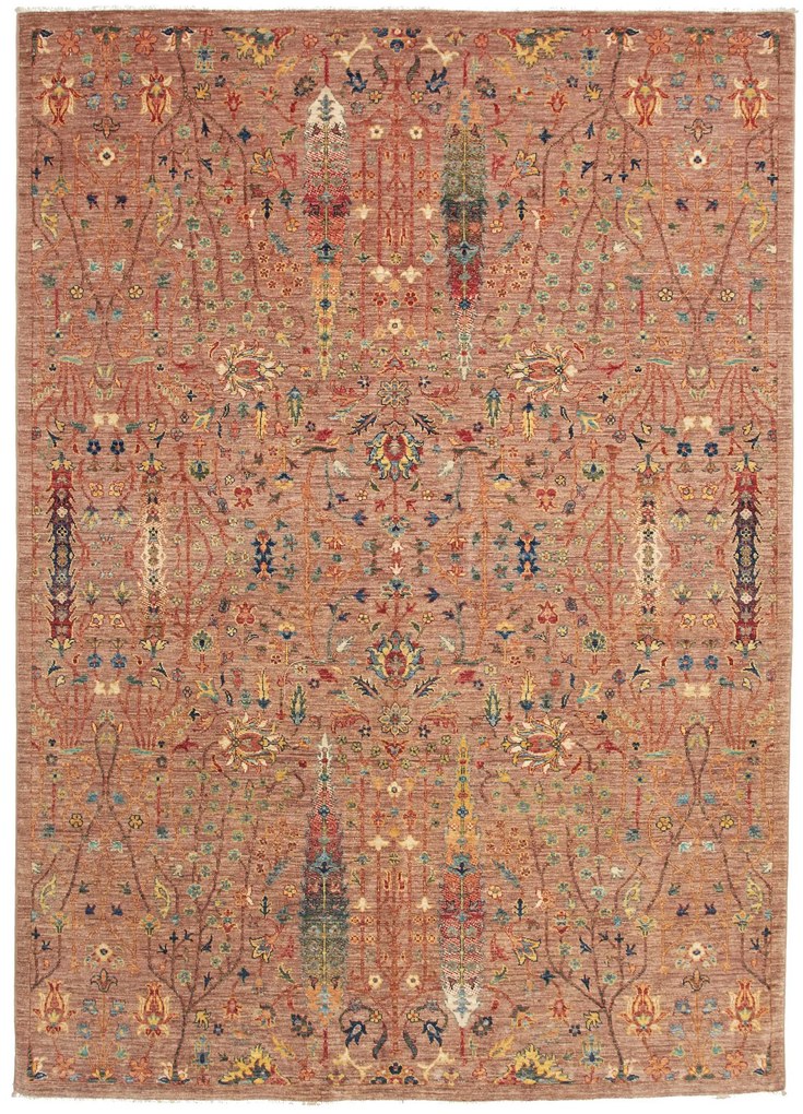 Samarkand Tappeto orientale 170x240 Marrone (Pakistan) Annodato A Mano