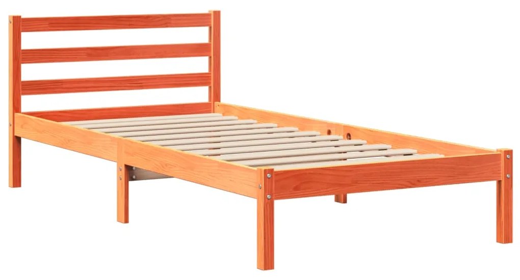 Letto senza materasso marrone cera 90x200 cm legno di pino