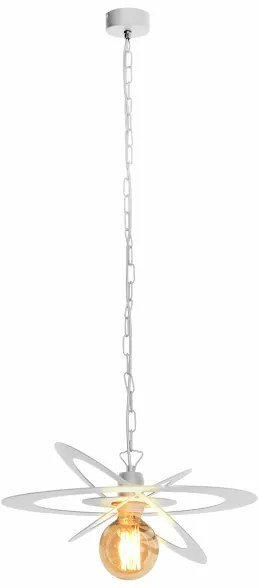 Lampadario a sospensione con catena STAR 1xE27/15W/230V bianco