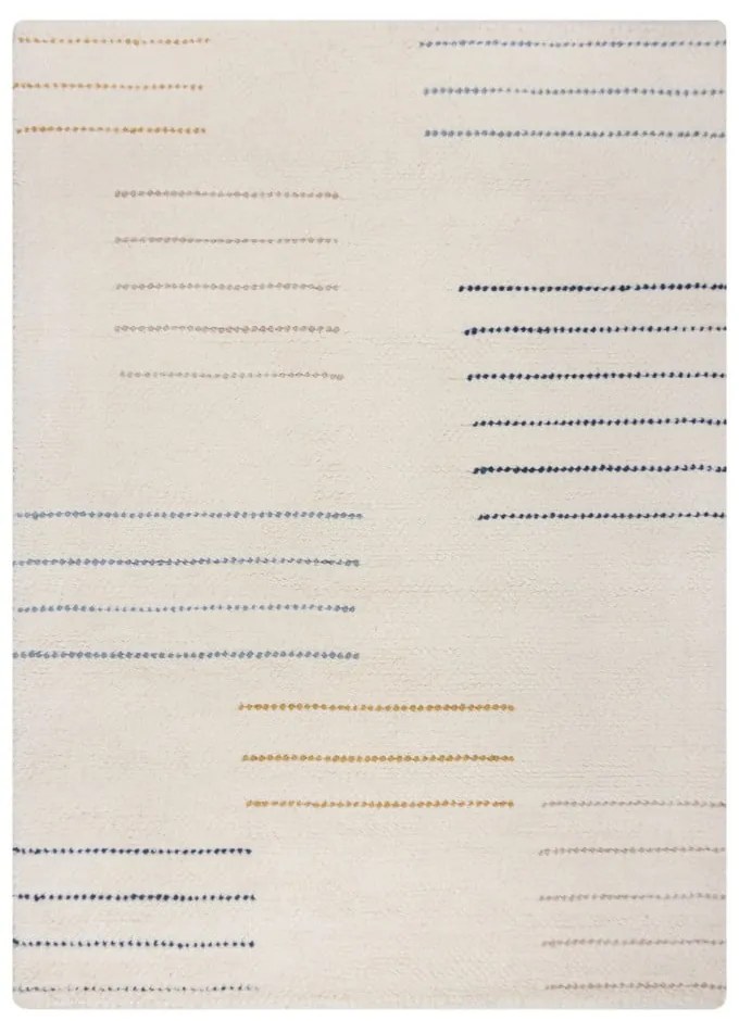 Tappeto in lana tessuta a mano color crema 120x170 cm Dottie Geometric - Flair Rugs