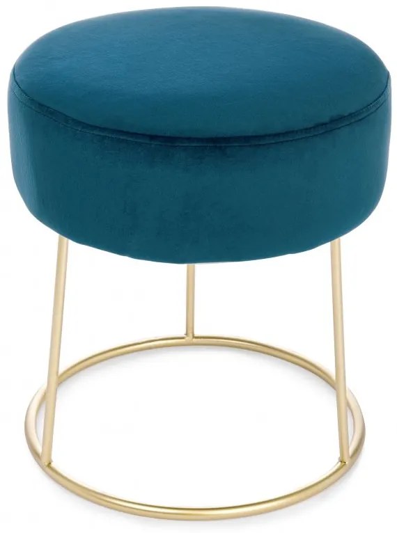 Pouf CLARISSA in velluto blu