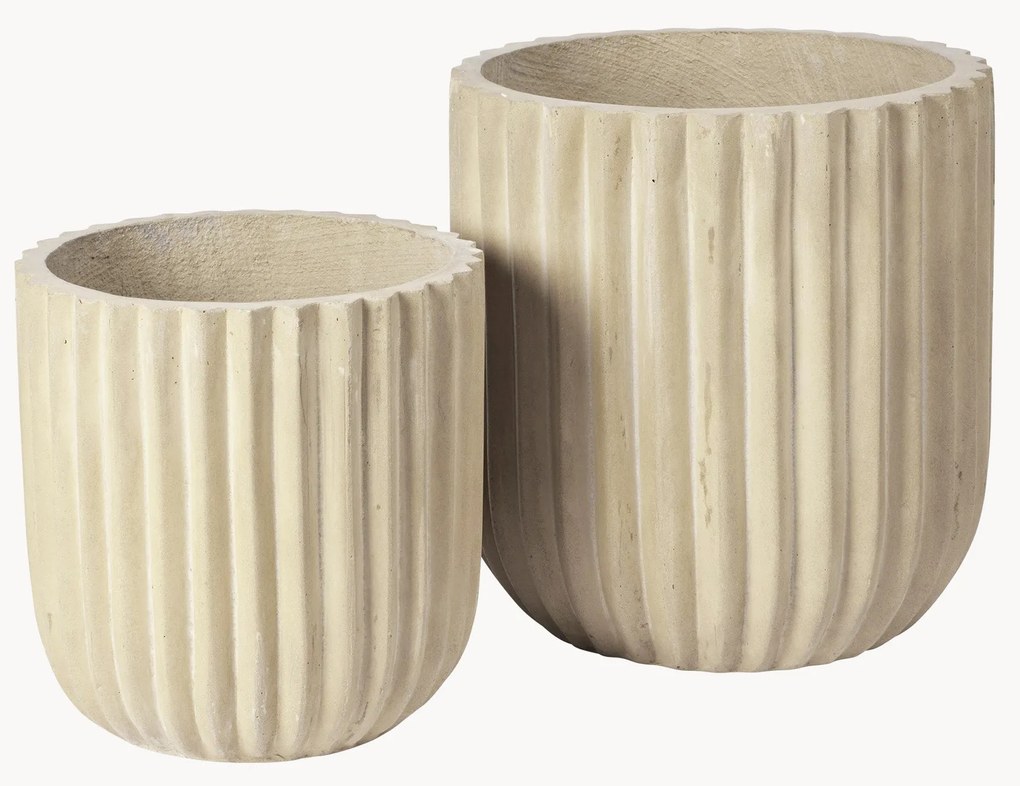 Set di 2 portavasi Fiber