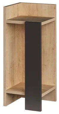 Comodino ELOS 60x25 cm marrone/antracite