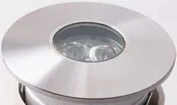 Incasso calpestabile led iride dc12 e 24v silver 3w rgb dimmerabile...