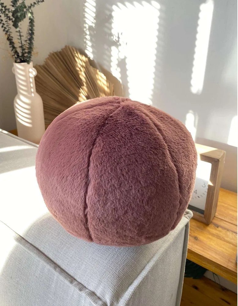 Cuscino decorativo in micropile ø 25 cm Top – Mioli Decor