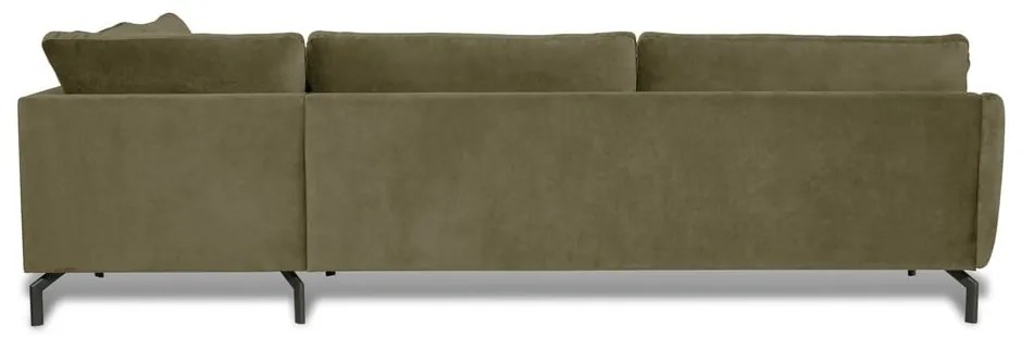Divano angolare in velluto verde (angolo destro) Magic - Scandic