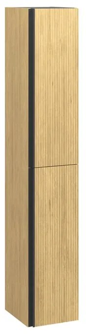 Colonna per mobile bagno Studio SENSEA 2 ante P 35 x L 30 x H 173 cm rovere rigato placcato mdf