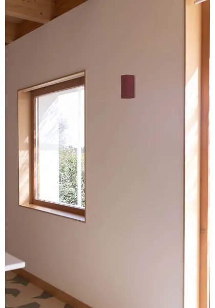 FARO 40568 - Applique SOLE 2xGU10/8W/230V color mattone ondulato quadrato