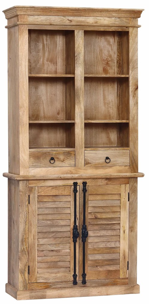 AROLD - mobile in legno di mango con 2 ante e 2 cassetti